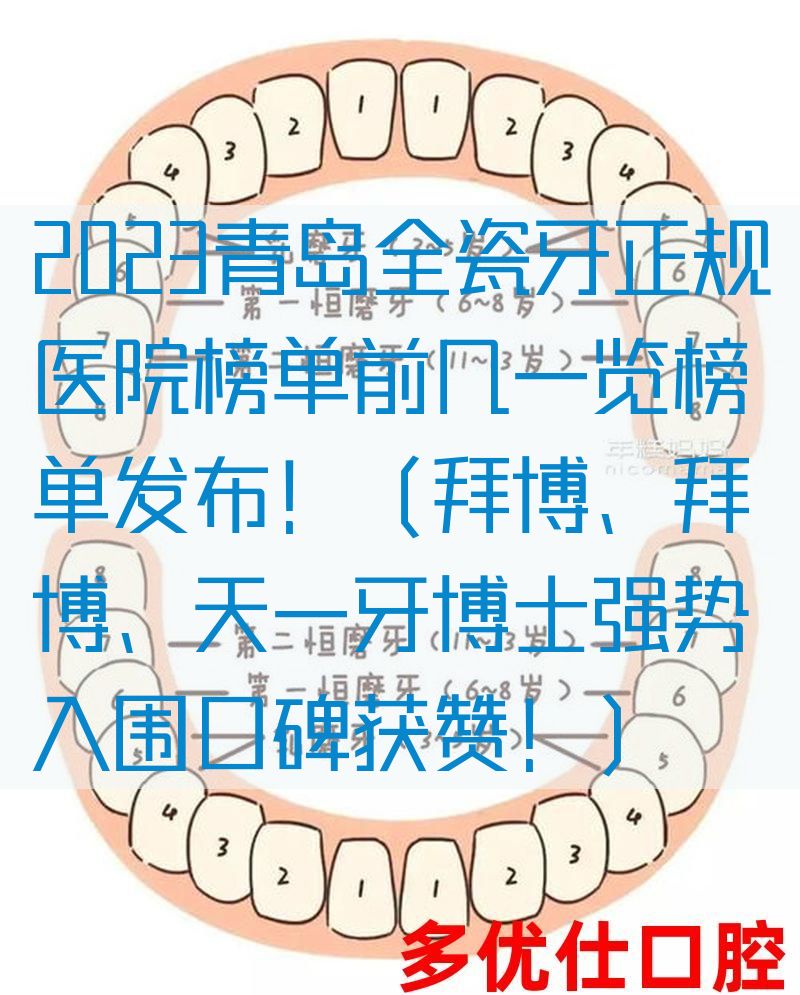 2023青岛全瓷牙正规医院榜单前几一览榜单发布！（拜博、拜博、天一牙博士强势入围口碑获赞！）