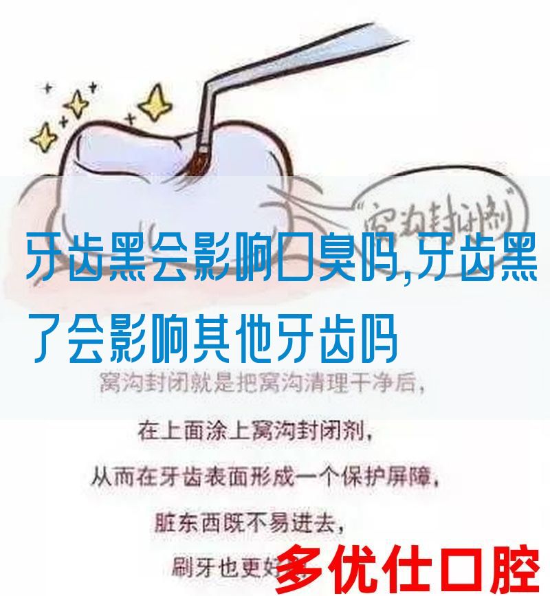 牙齿黑会影响口臭吗,牙齿黑了会影响其他牙齿吗