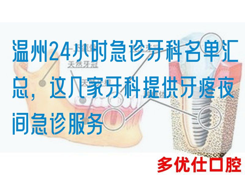 温州24小时急诊牙科名单汇总，这几家牙科提供牙疼夜间急诊服务