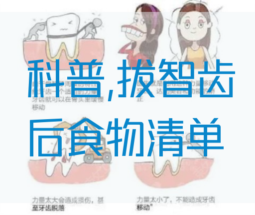 科普,拔智齿后食物清单(图1)