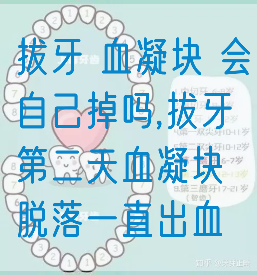 拔牙 血凝块 会自己掉吗,拔牙第二天血凝块脱落一直出血