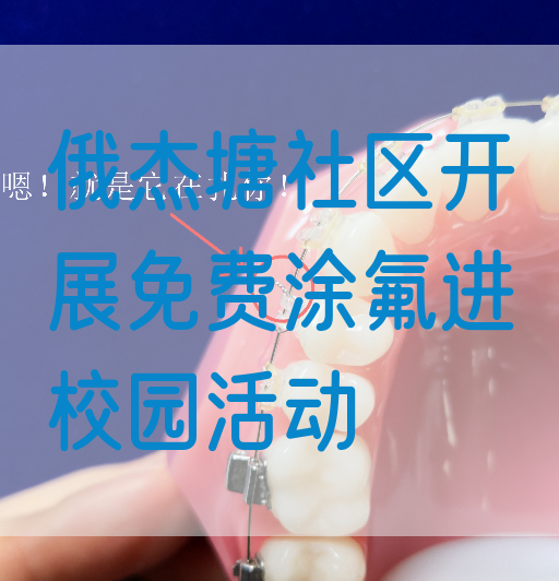 俄杰塘社区开展免费涂氟进校园活动(图1)
