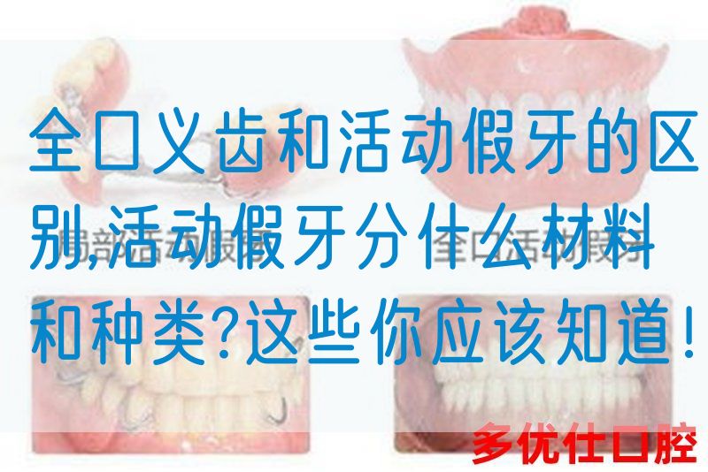 全口义齿和活动假牙的区别,活动假牙分什么材料和种类?这些你应该知道！(图1)