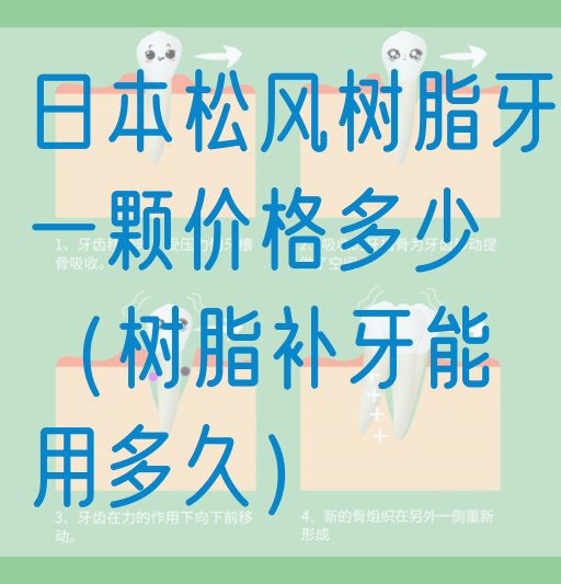日本松风树脂牙一颗价格多少（树脂补牙能用多久）(图1)