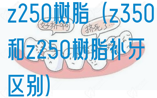 z250树脂（z350和z250树脂补牙区别）(图1)