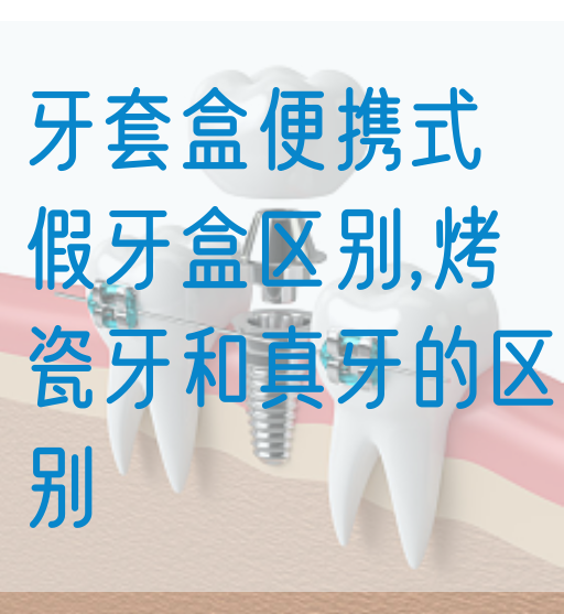 牙套盒便携式假牙盒区别,烤瓷牙和真牙的区别