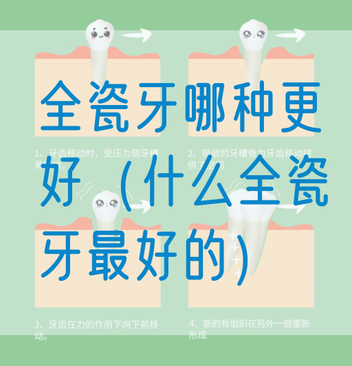 全瓷牙哪种更好（什么全瓷牙最好的）